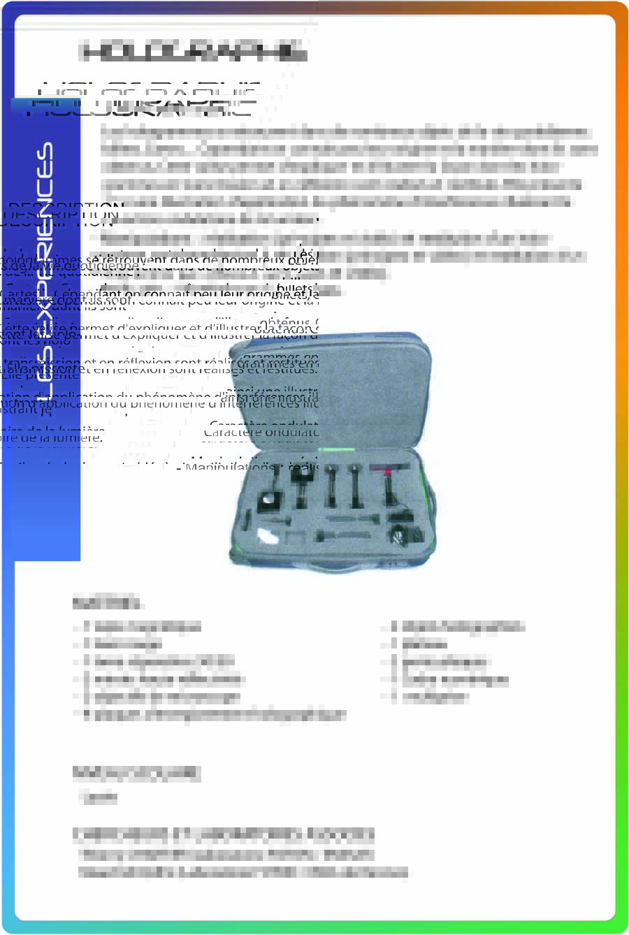 Valise diffraction